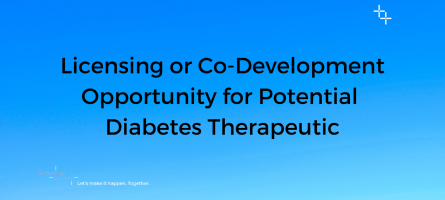 Licensing or Co-Development Opportunity for Potential Diabetes Therapeutic