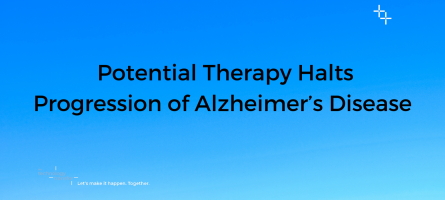 Potential Therapy Halts Progression of Alzheimer's Disease