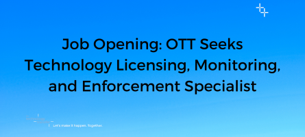 Job Opening: OTT Seeks Technology, Licensing, Monitoring and Enforcement Specialist