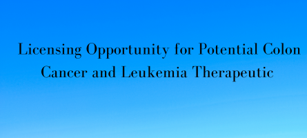 Licensing Opportunity for Potential Colon Cancer and Leukemia Therapeutic
