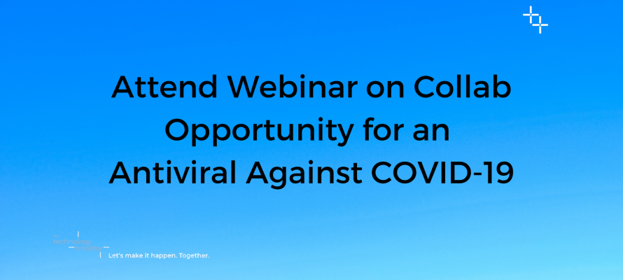 Attend Webinar on Collab Opportunity for an Antiviral Against COVID-19