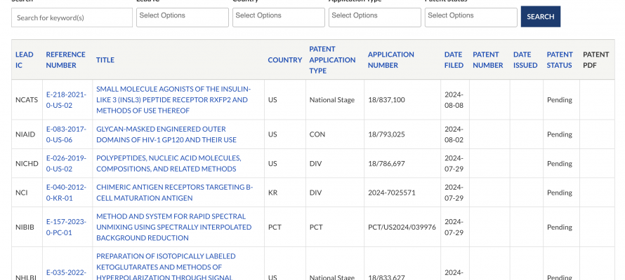 Sample of patent page