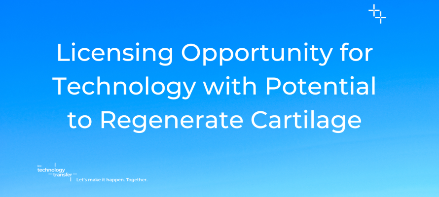 Licensing Opportunity for Technology with Potential to Regenerate Cartilage
