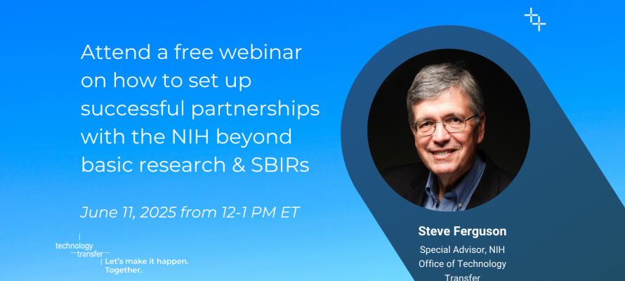 Attend a free webinar on how to set up successful partnerships with the NIH beyond basic research & SBIRs
